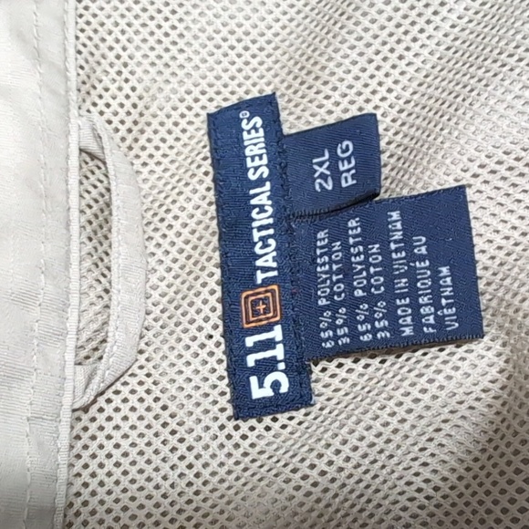 NWT‎ 5.11 TACTICAL TacLite Pro Long Sleeve Shirt | TDU Khaki | Size 2XL - Picture 5 of 11